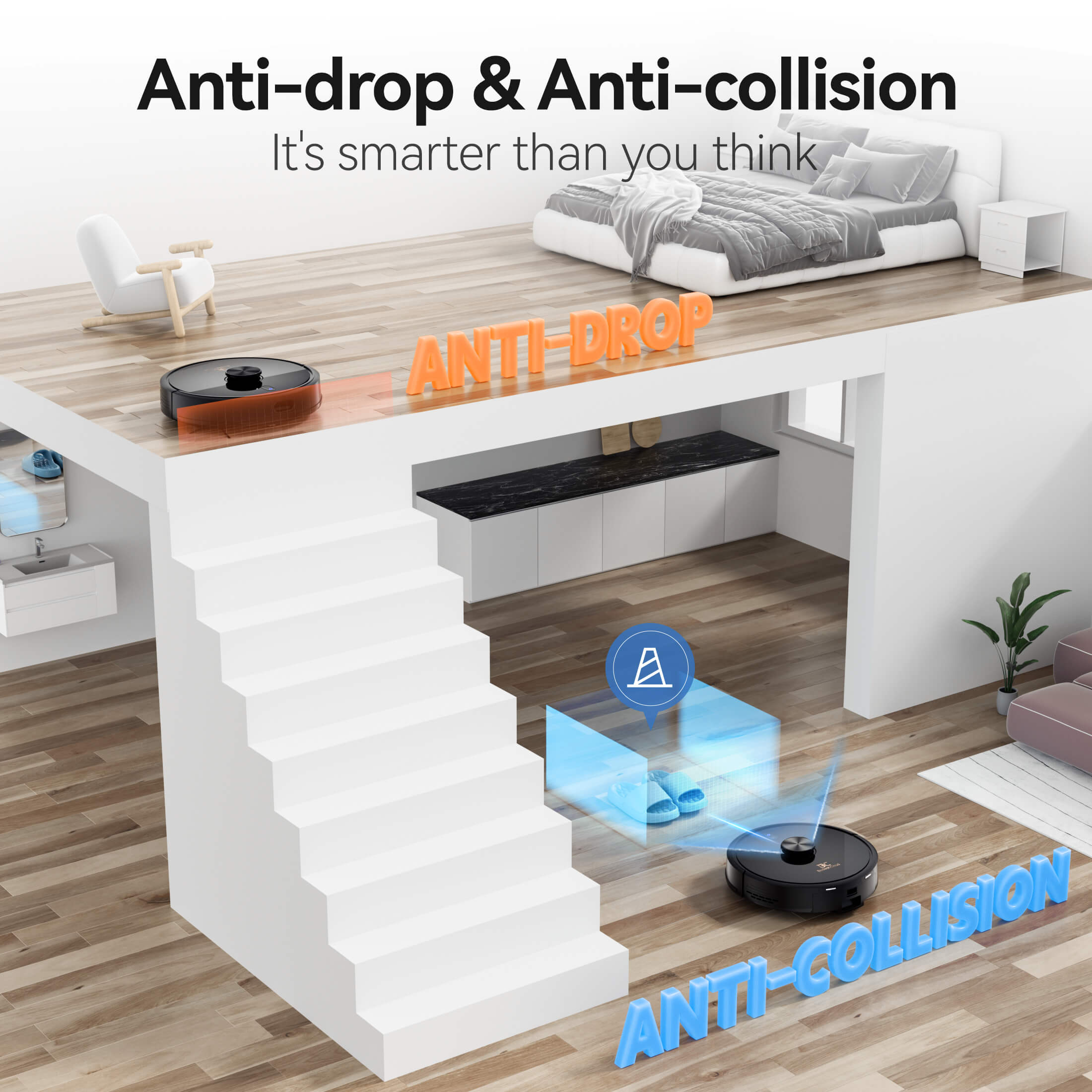 Boolean Cloud H7+ Robot Vacuum with Self Emptying Station