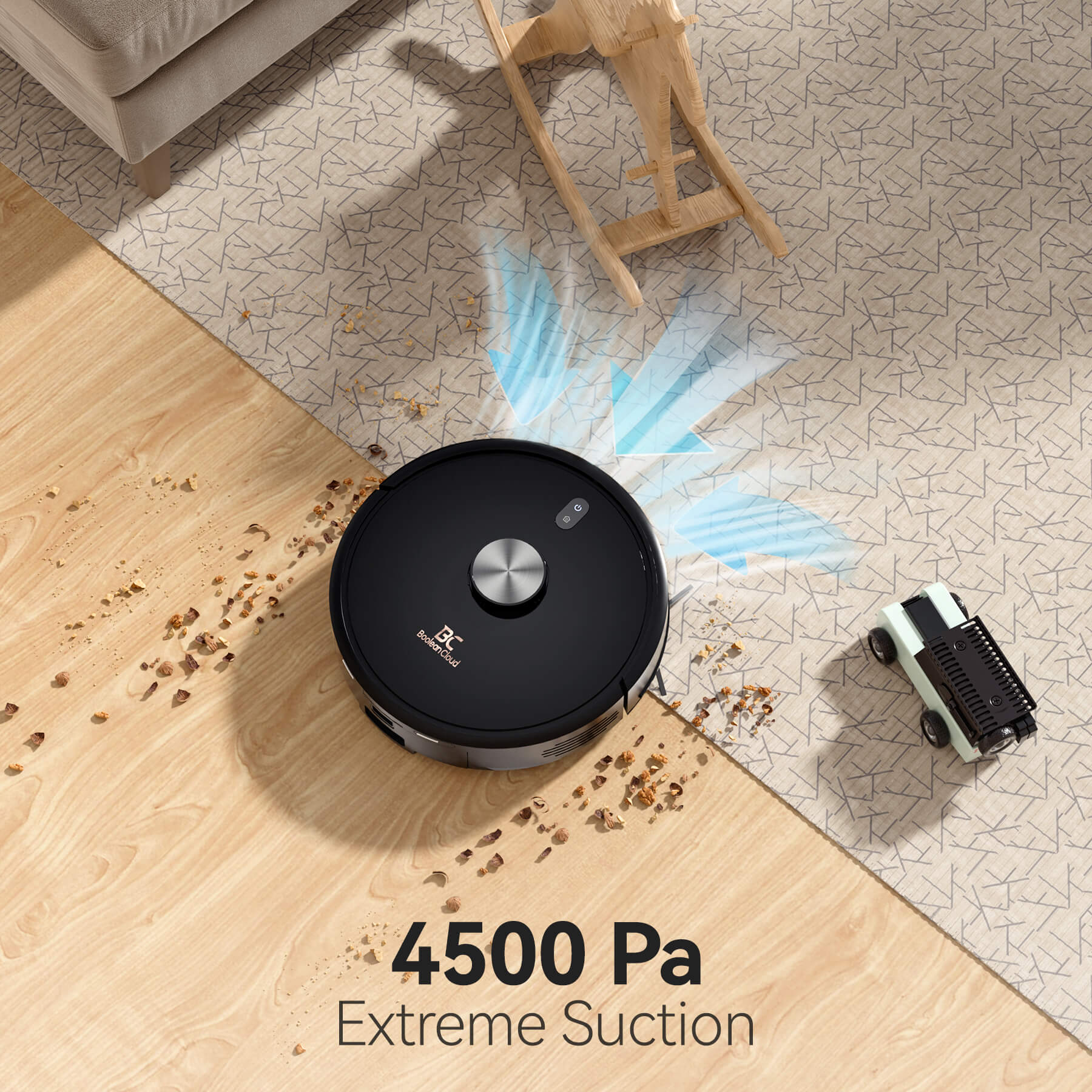Boolean Cloud H7+ Robot Vacuum with Self Emptying Station