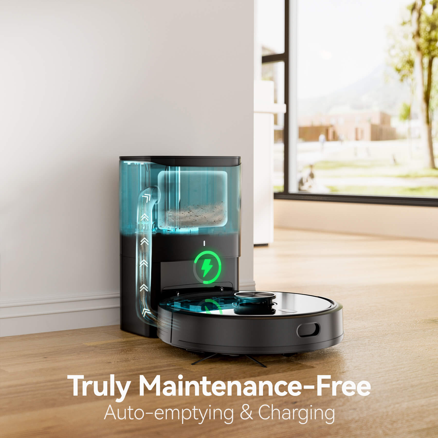 Boolean Cloud H7+ Robot Vacuum with Self Emptying Station